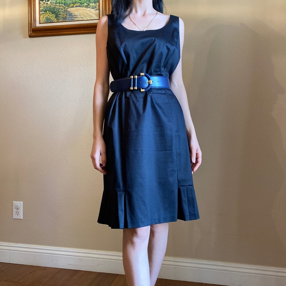 Tahari blue dress